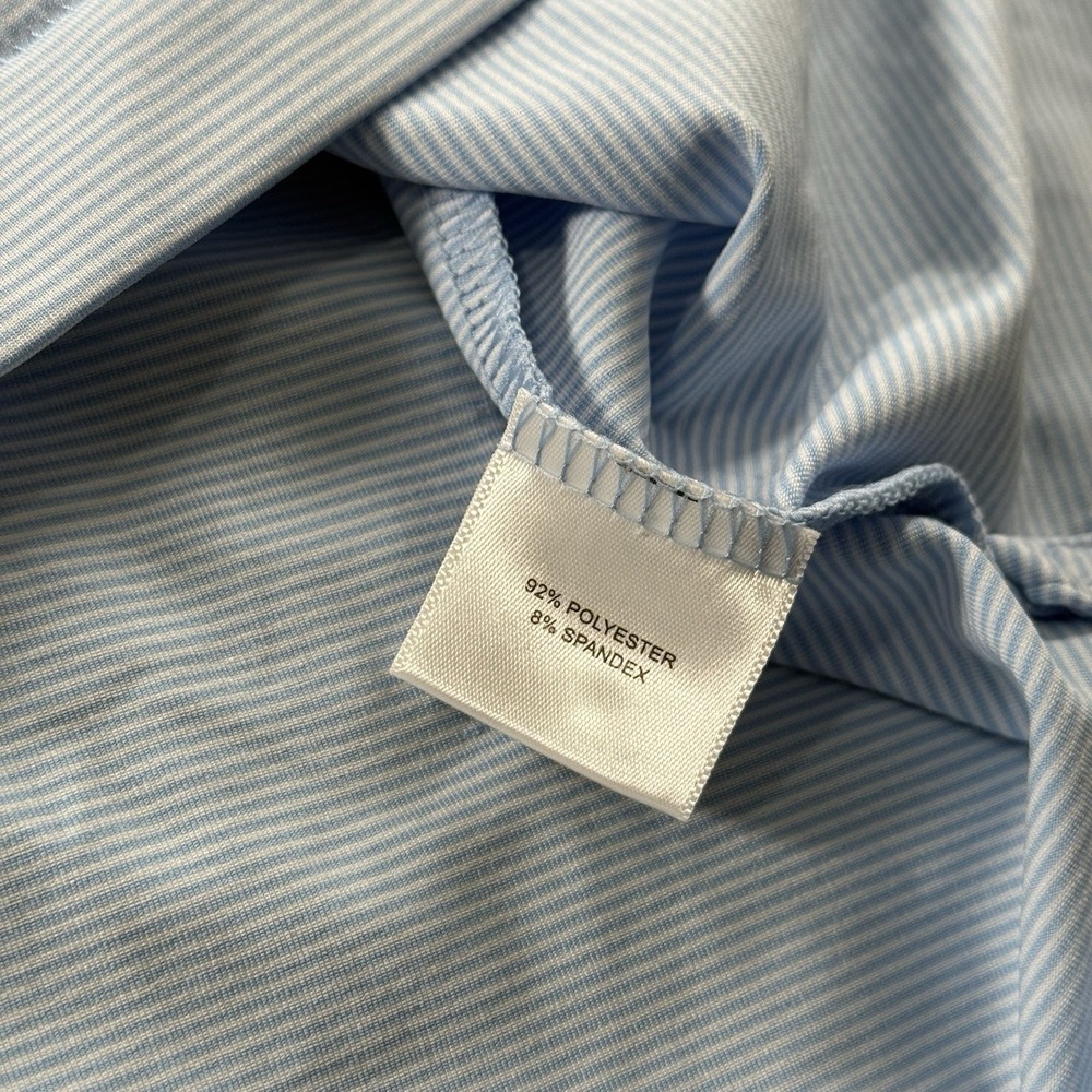Peter Millar Polo Shirt Men XXL Blue Performance Summer Comfort NV5 Invitational - Picture 9 of 15